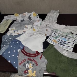 Baby Boy Bundle Newborn To 12 Months Old Disney Tahari 11 Total Pieces!!  (GN12)